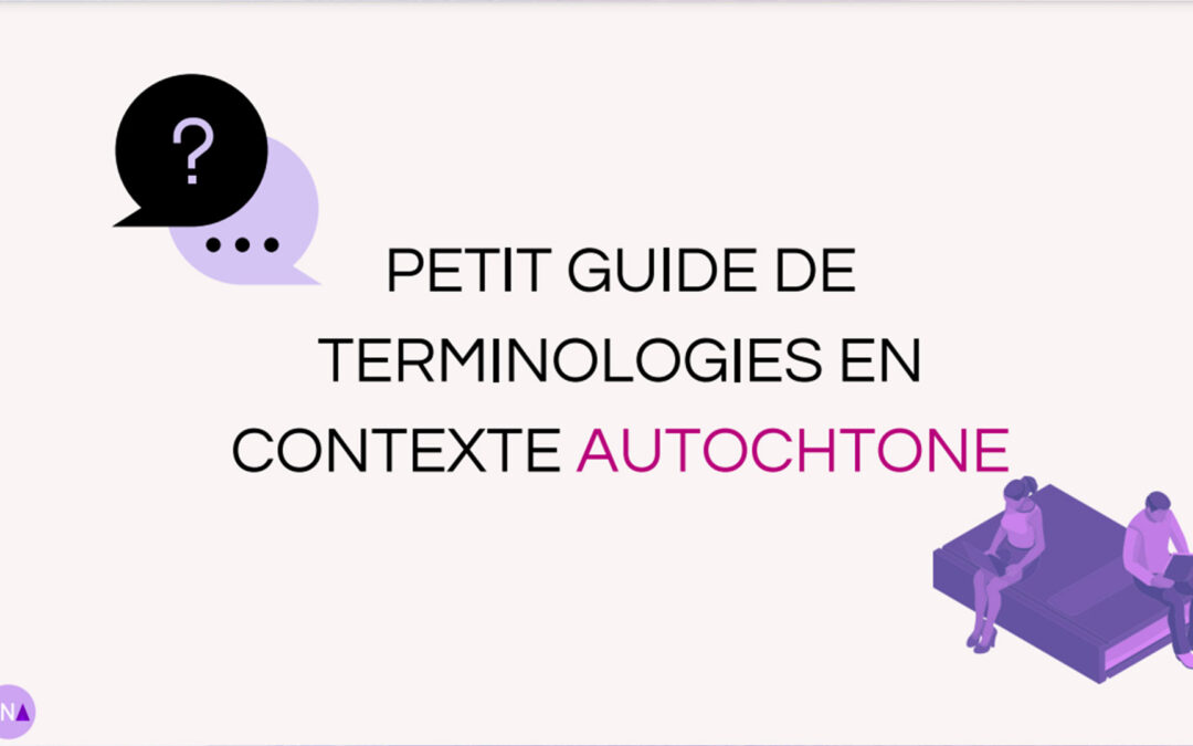 A short guide to terminology in an indigenous context